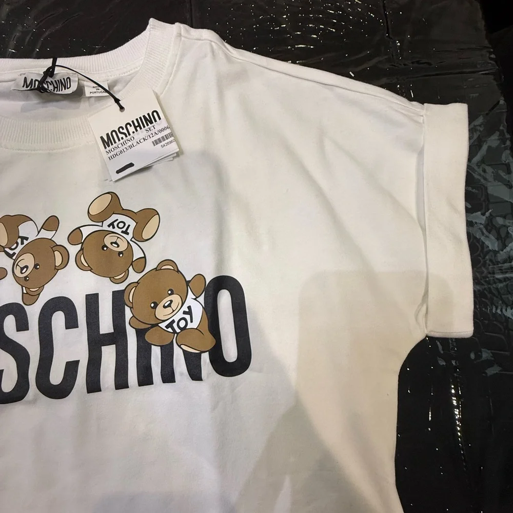 Moschino White Tee with Teddy Bear Design - Picture 3 of 3